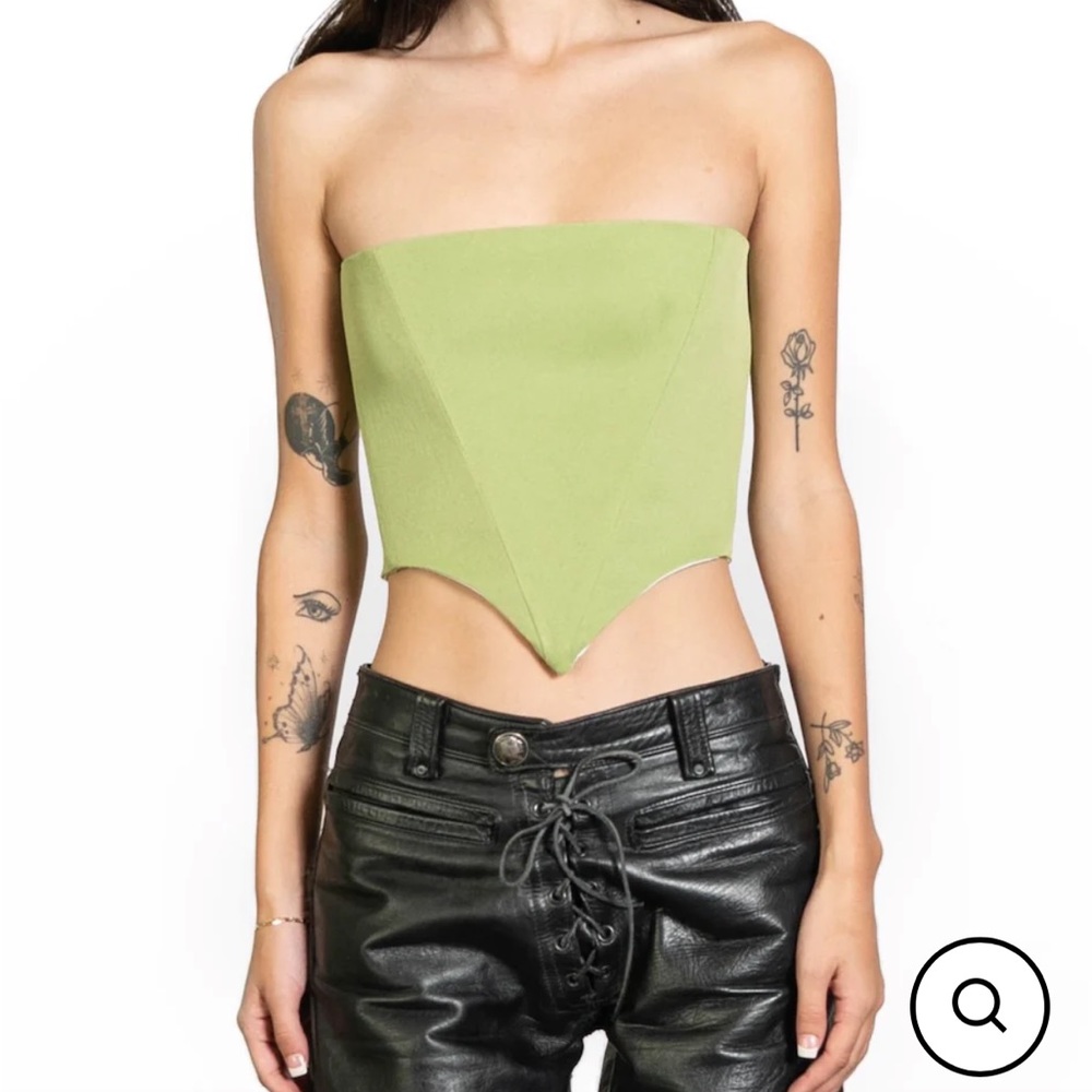 Alpha corset in Mod Green